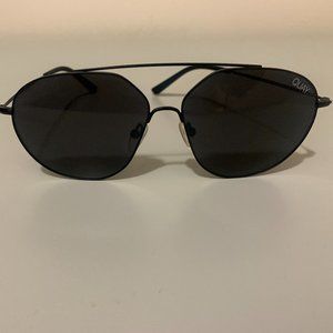 Quay Australia Black Aviator Sunglasses